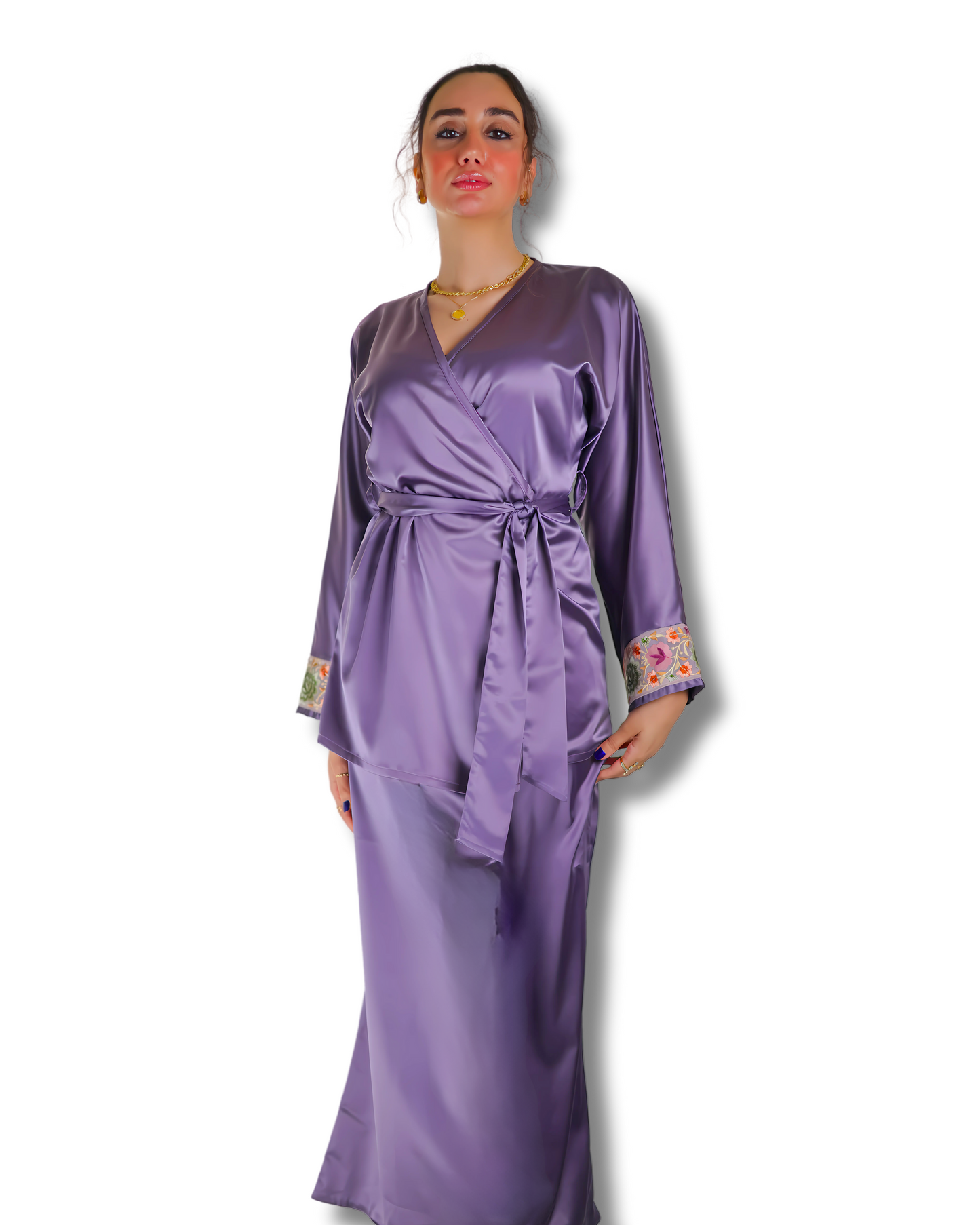 Purple Kimono Set